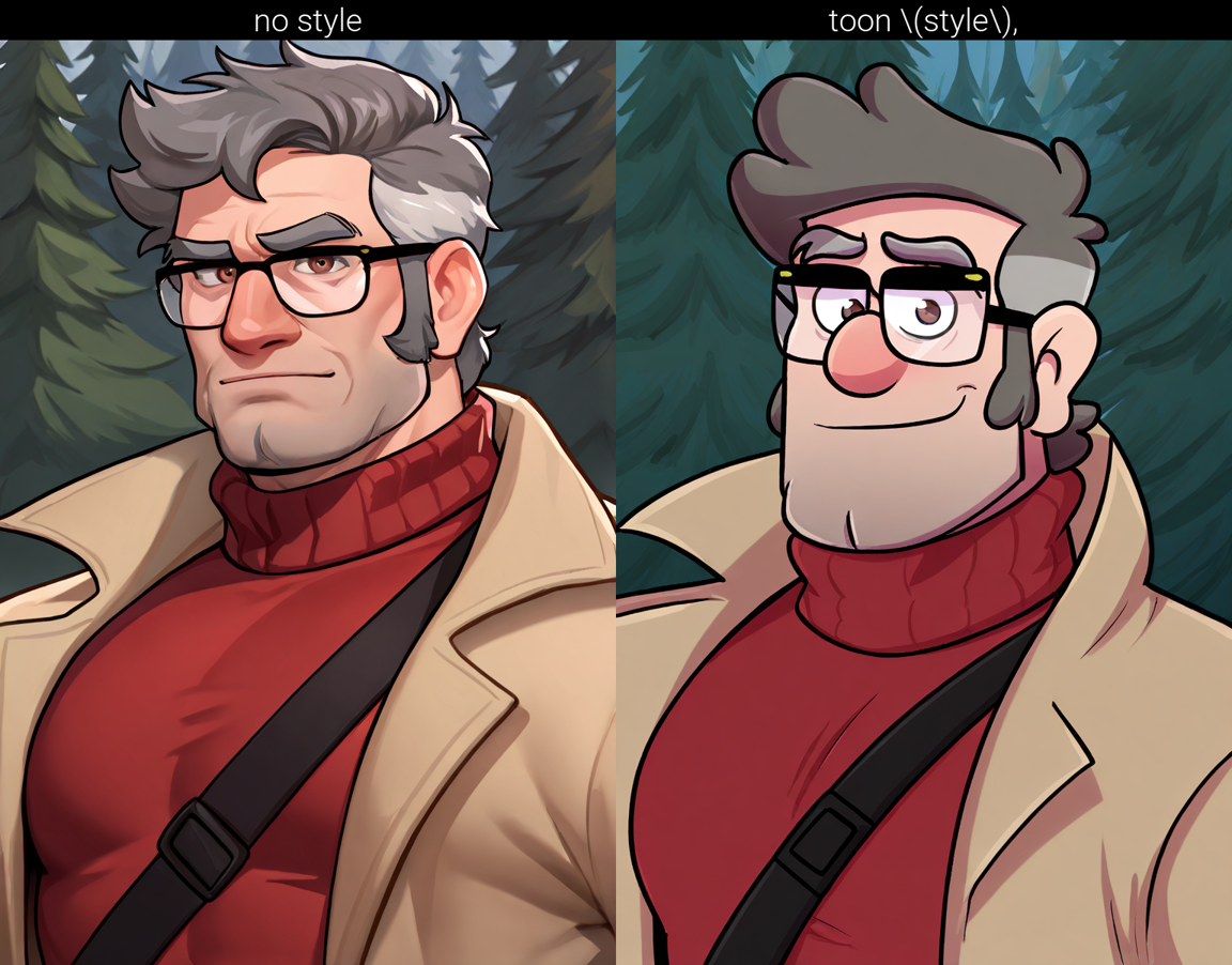 Stanford (Ford) Pines - Gravity Falls v1.0 MIX [LoRA] - Illustrious-XL v0.1_Toon.png